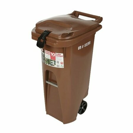 GESTION U.S.D. Can Garbage W/Whl 21gal Brn 60218462Q1